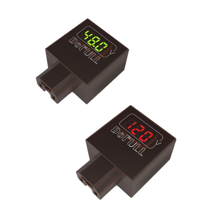 Electric Scooter Charger - 2 In 1 Electric Bike Voltmeter