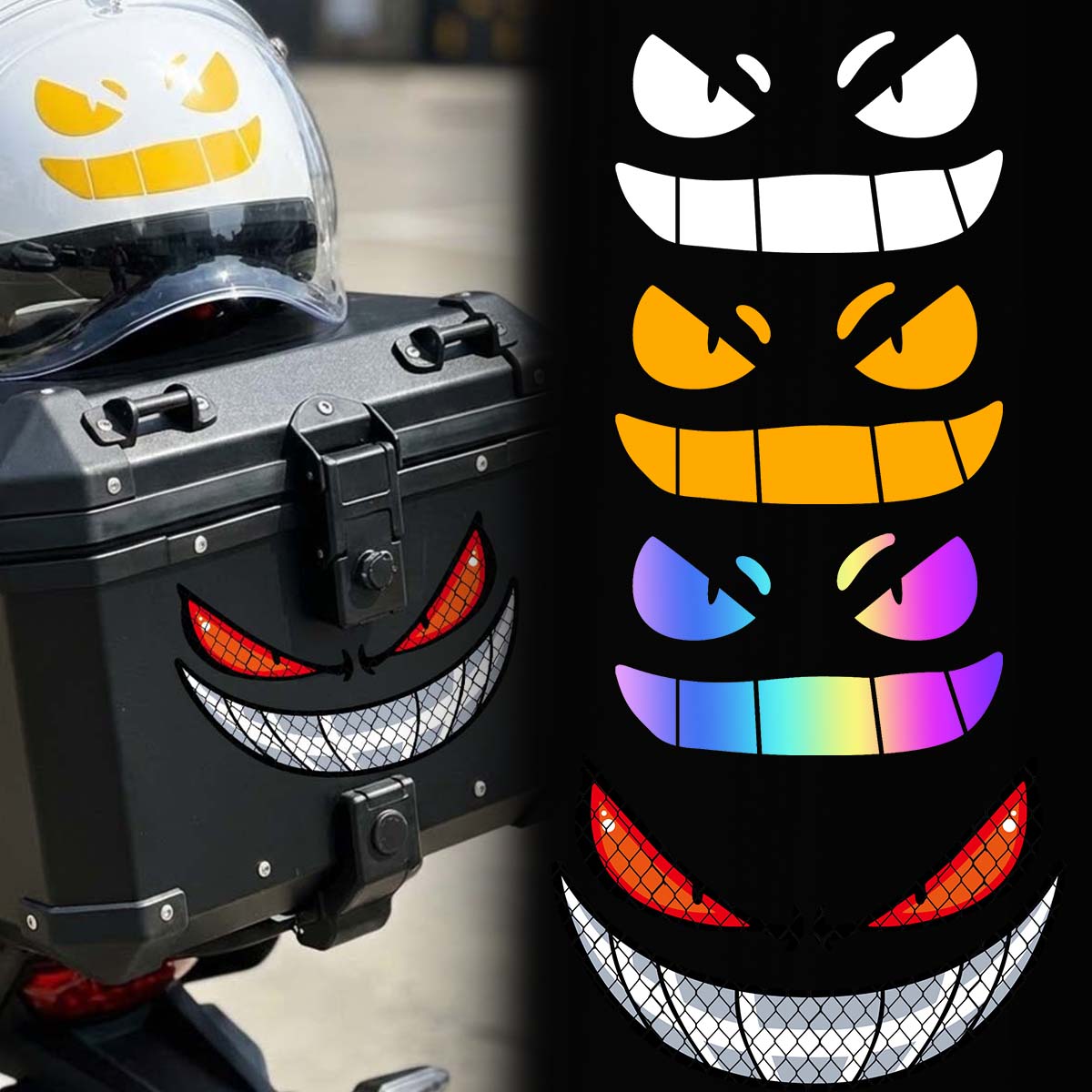JDM Demon Eyes Gengar Reflecti - đánh giá và giá Scooter Helmet Set