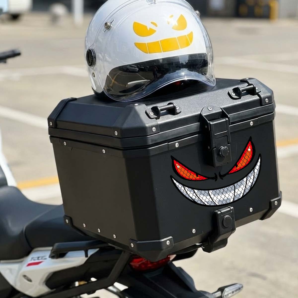 JDM Demon Eyes Gengar Reflecti - đánh giá và giá Scooter Helmet Set