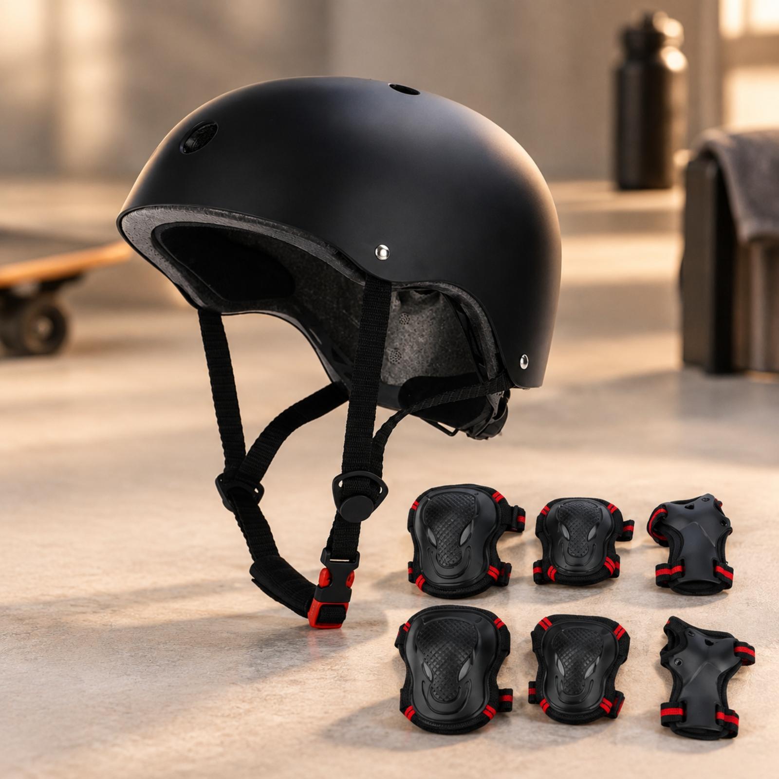 Matte Black Multi Sport Helmet - đánh giá và giá Scooter Helmet Set