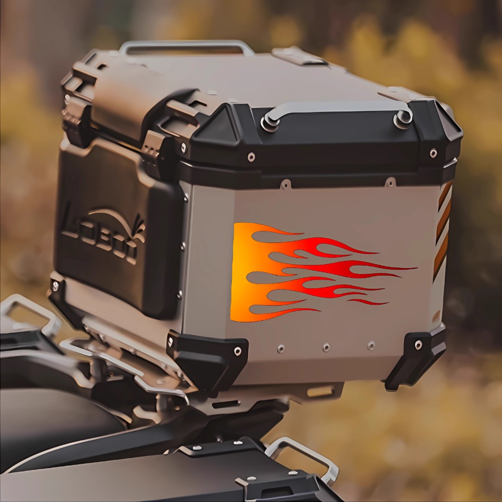 Flame Motorcycle Stickers Wate - đánh giá và giá Scooter Helmet Set