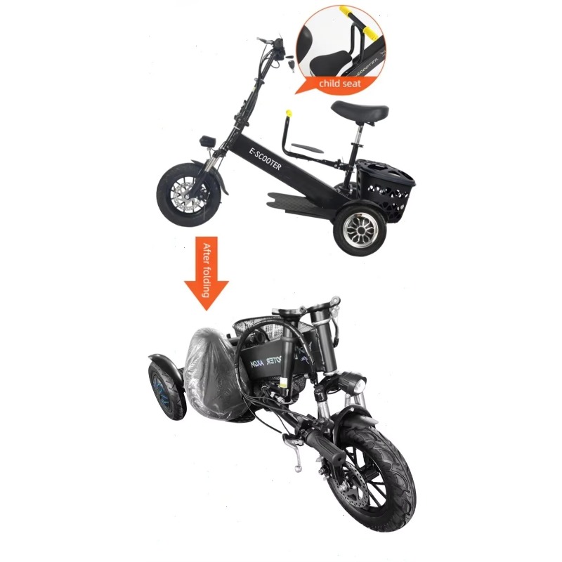 【2026】3 Wheel 2 Seats Folding  - đánh giá và giá Folding Electric Scooter