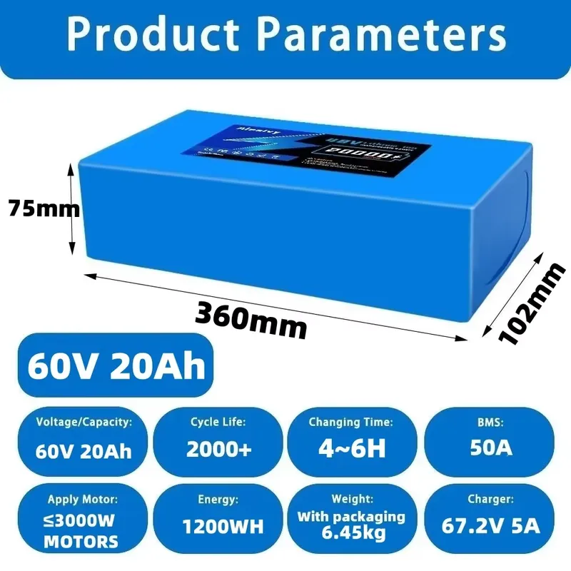 60V 20AH 30AH 21700 Lithium Ba - đánh giá và giá 60V 30Ah 21700 Battery Pack