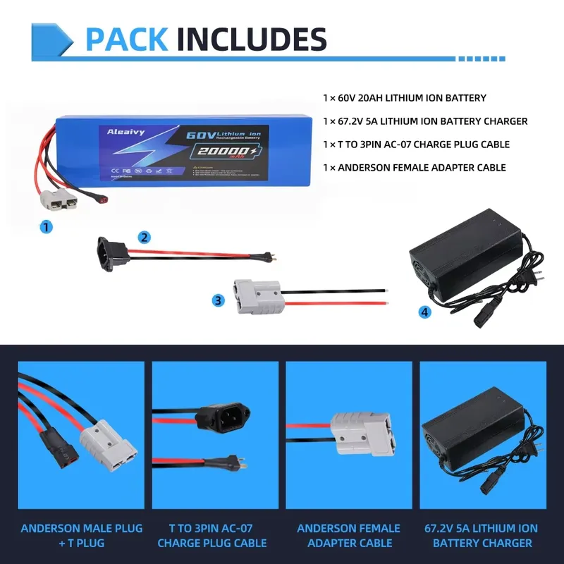 60V 20AH 30AH 21700 Lithium Ba - đánh giá và giá 60V 30Ah 21700 Battery Pack